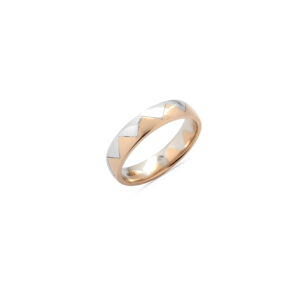 Fedi mod. Queen in Oro Bianco e Rosa