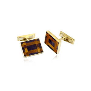 Gemelli Oro Rosa e Occhio di Tigre